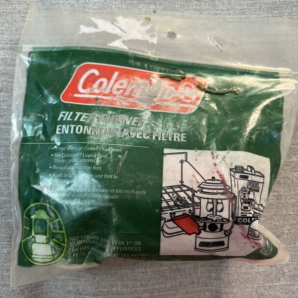 New Coleman Filter Funnel for Stove & Lantern 5103-700T